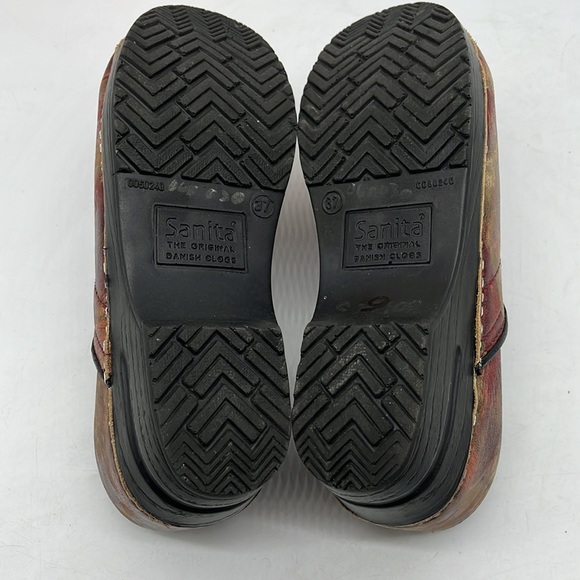 Sanita Multi Color rust yellow Clogs Size 37. CM2467A - Picture 6 of 7